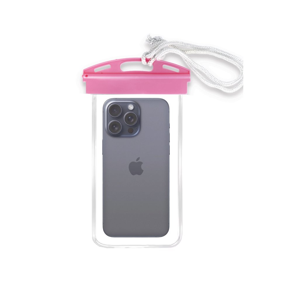  Waterproof Universal Su Geçirmez Kılıf - Pembe