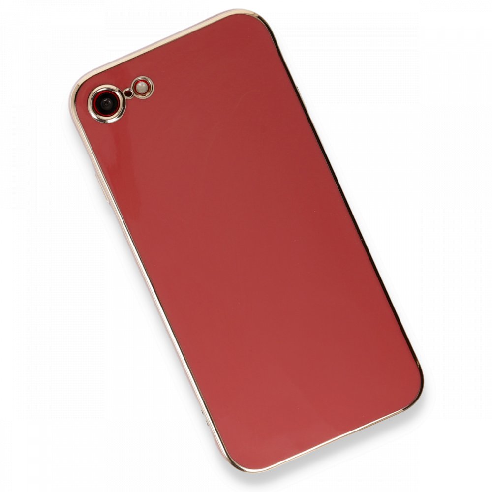  iPhone 7 Kılıf Volet Silikon - Kırmızı