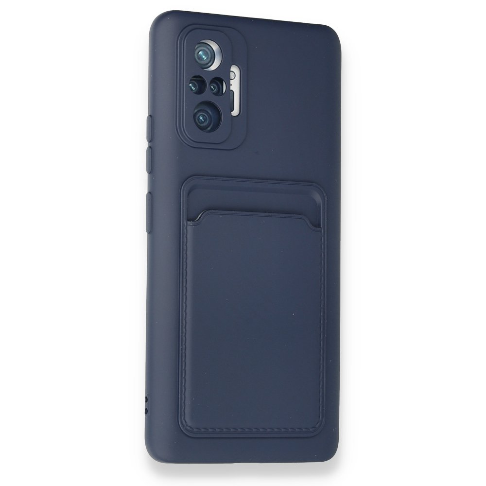 Redmi Note 10 Pro Kılıf Kelvin Kartvizitli Silikon - Lacivert