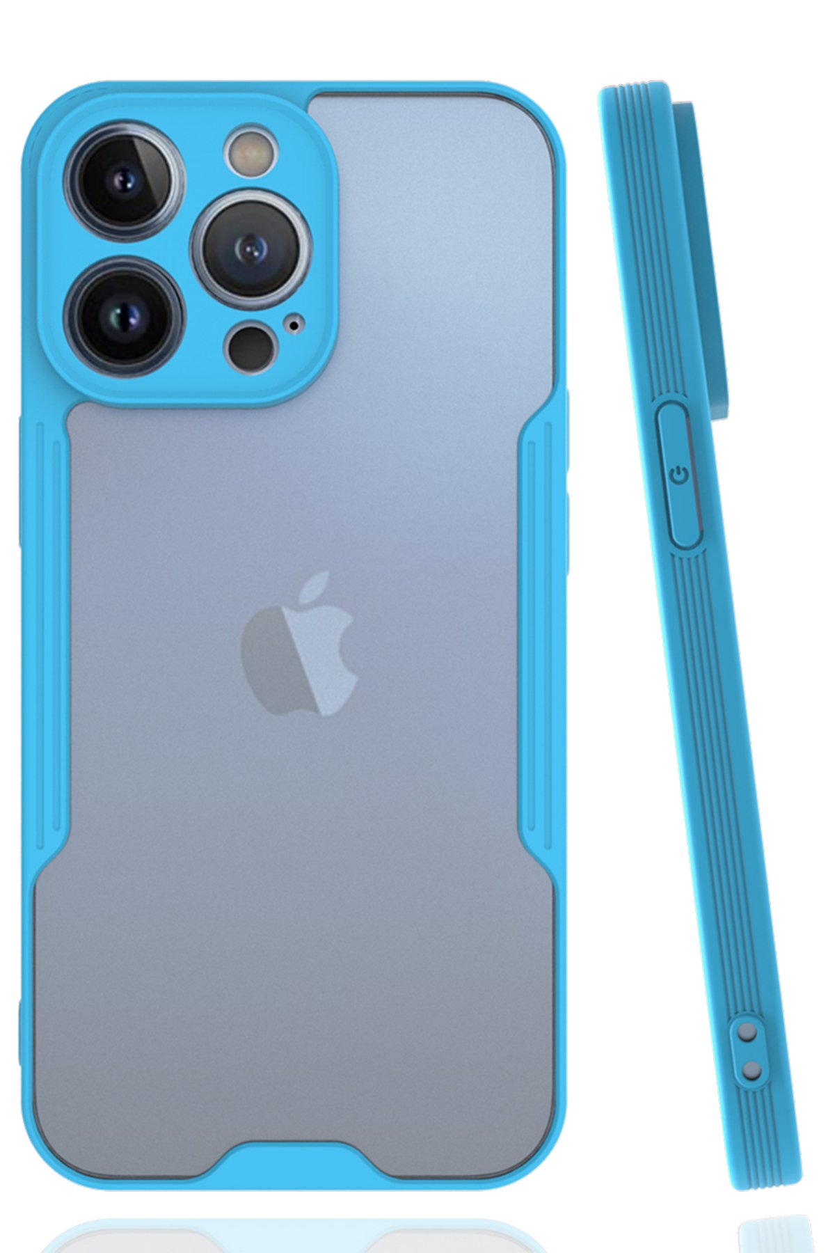 iPhone 14 Pro Max Kılıf Platin Silikon - Mavi iPhone 14 Pro Max Kılıf Platin Silikon - Mavi