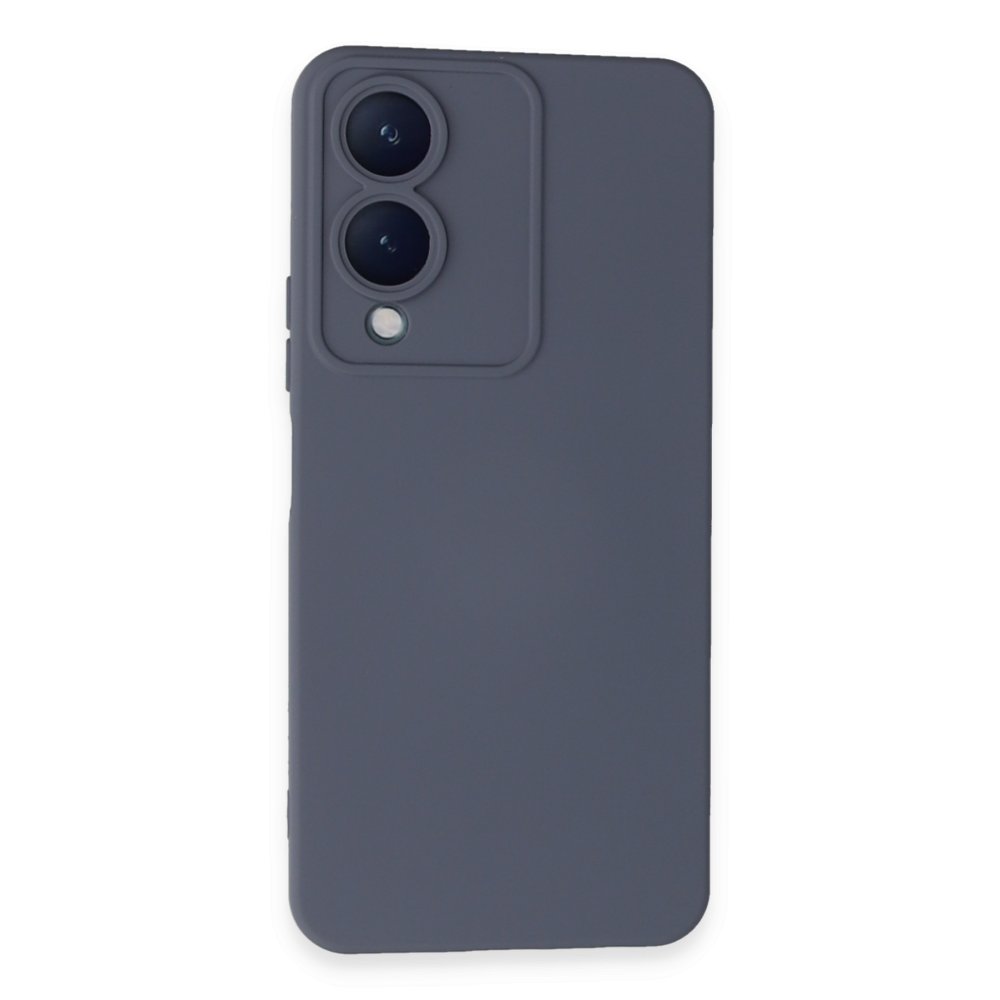 Vivo Y17S Kılıf Nano içi Kadife Silikon - Gri Vivo Y17S Kılıf Nano içi Kadife Silikon - Gri