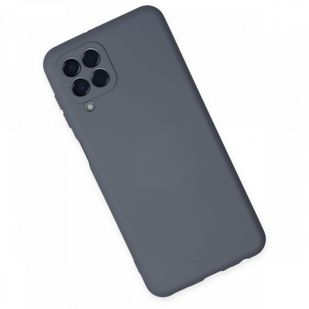  Samsung Galaxy M33 Kılıf Nano içi Kadife Silikon - Gri