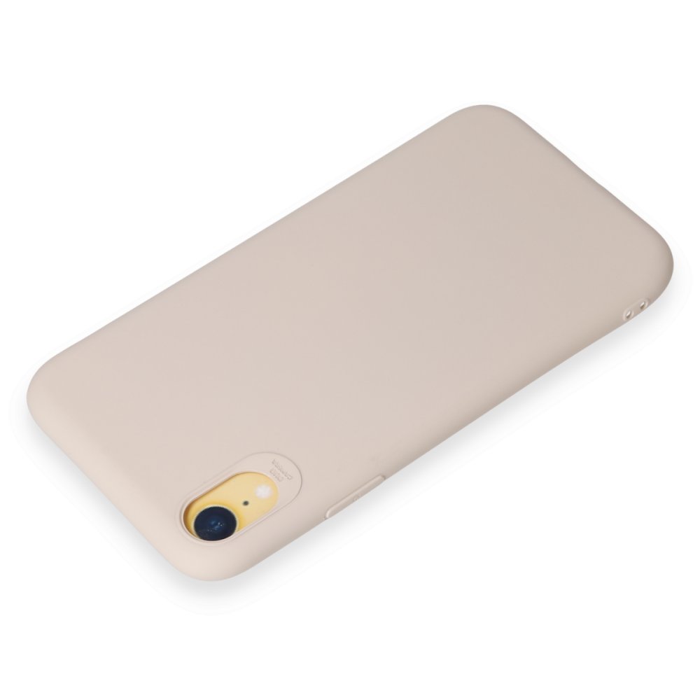  iPhone XR Kılıf First Silikon - Krem