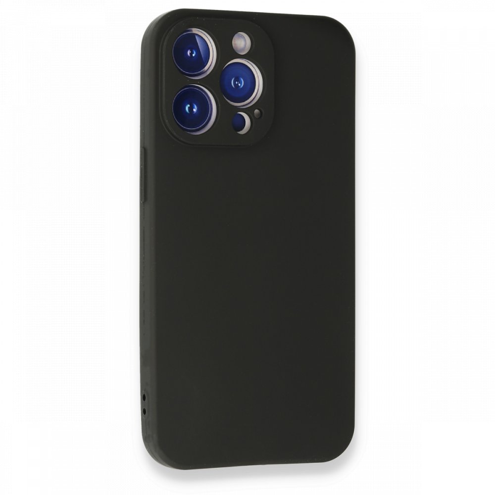  iPhone 13 Pro Max Kılıf First Silikon - Siyah