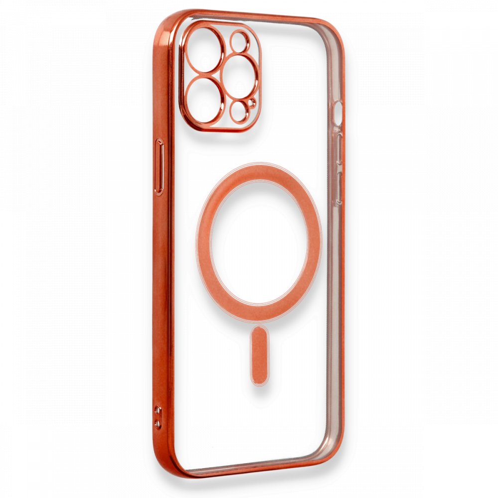 iPhone 12 Pro Kılıf Magneticsafe Lazer Silikon - Kırmızı iPhone 12 Pro Kılıf Magneticsafe Lazer Silikon - Kırmızı