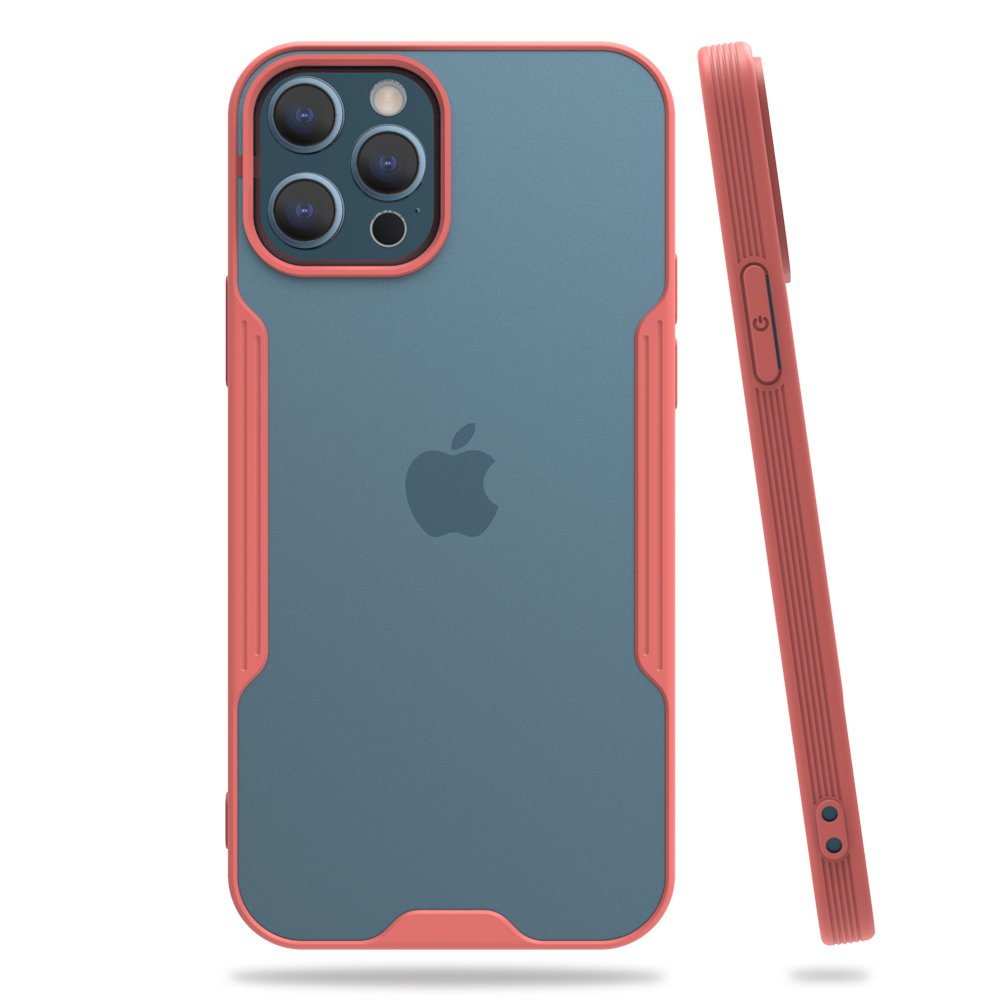  iPhone 12 Pro Kılıf Platin Silikon - Pembe