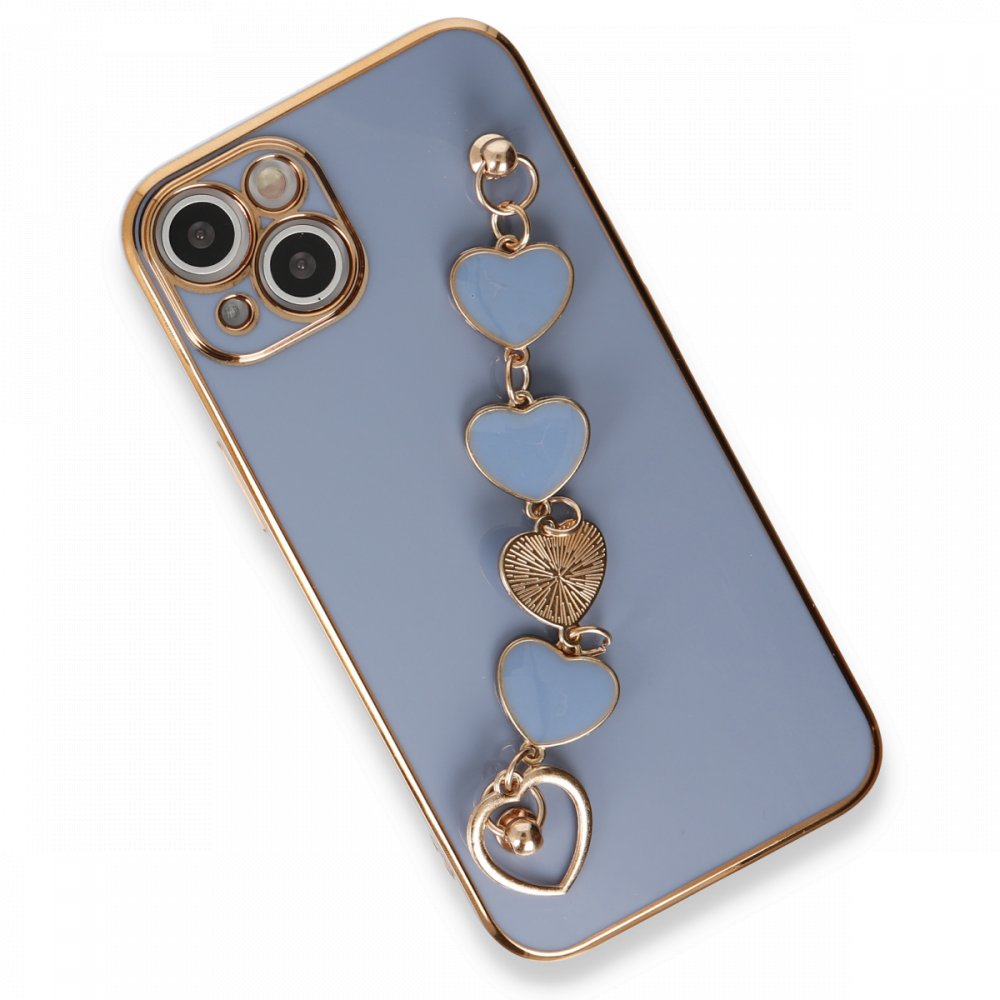  iPhone 13 Kılıf Esila Silikon - Gri