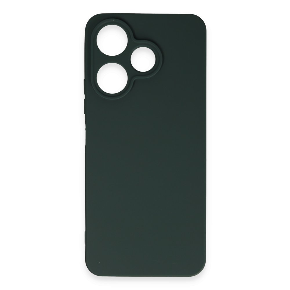 Redmi 13 4G Kılıf First Silikon - Koyu Yeşil Redmi 13 4G Kılıf First Silikon - Koyu Yeşil