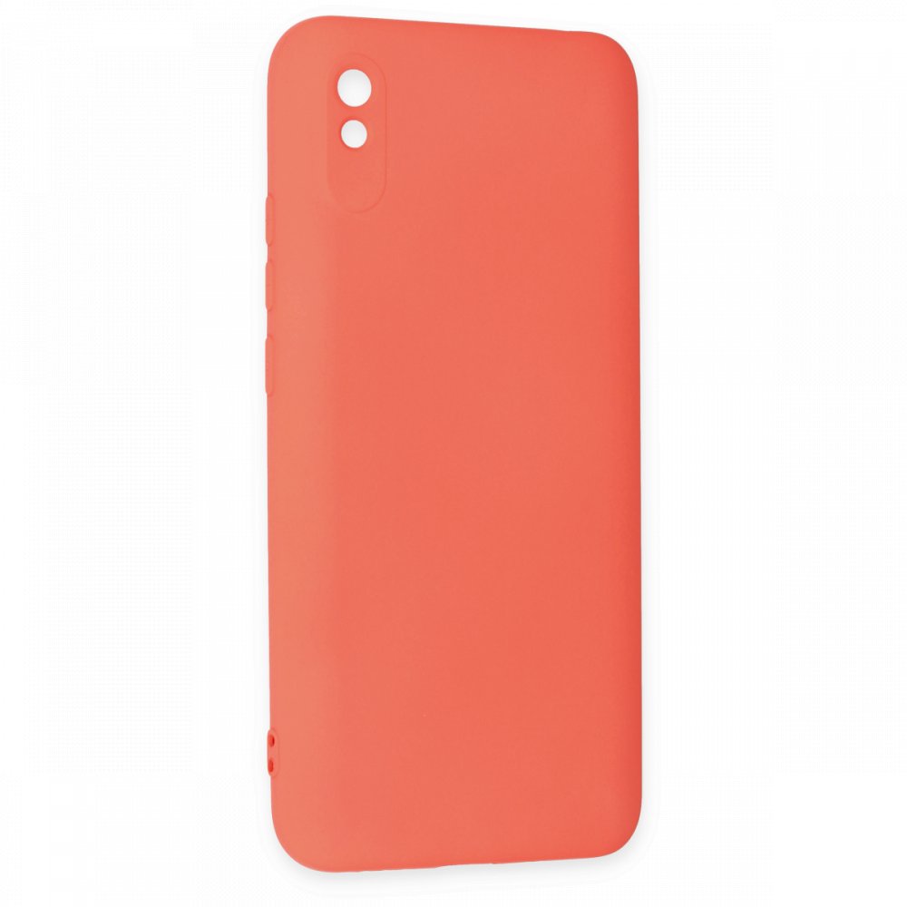 Redmi 9A Kılıf Nano içi Kadife Silikon - Turuncu Redmi 9A Kılıf Nano içi Kadife Silikon - Turuncu