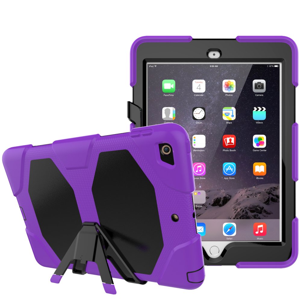 iPad Air 2 9.7 Kılıf Griffin Tablet Kapak - Mor iPad Air 2 9.7 Kılıf Griffin Tablet Kapak - Mor