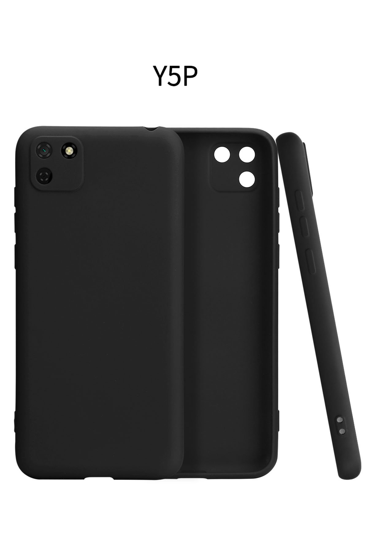 Huawei Y5P Kılıf First Silikon - Siyah  Huawei Y5P Kılıf First Silikon - Siyah