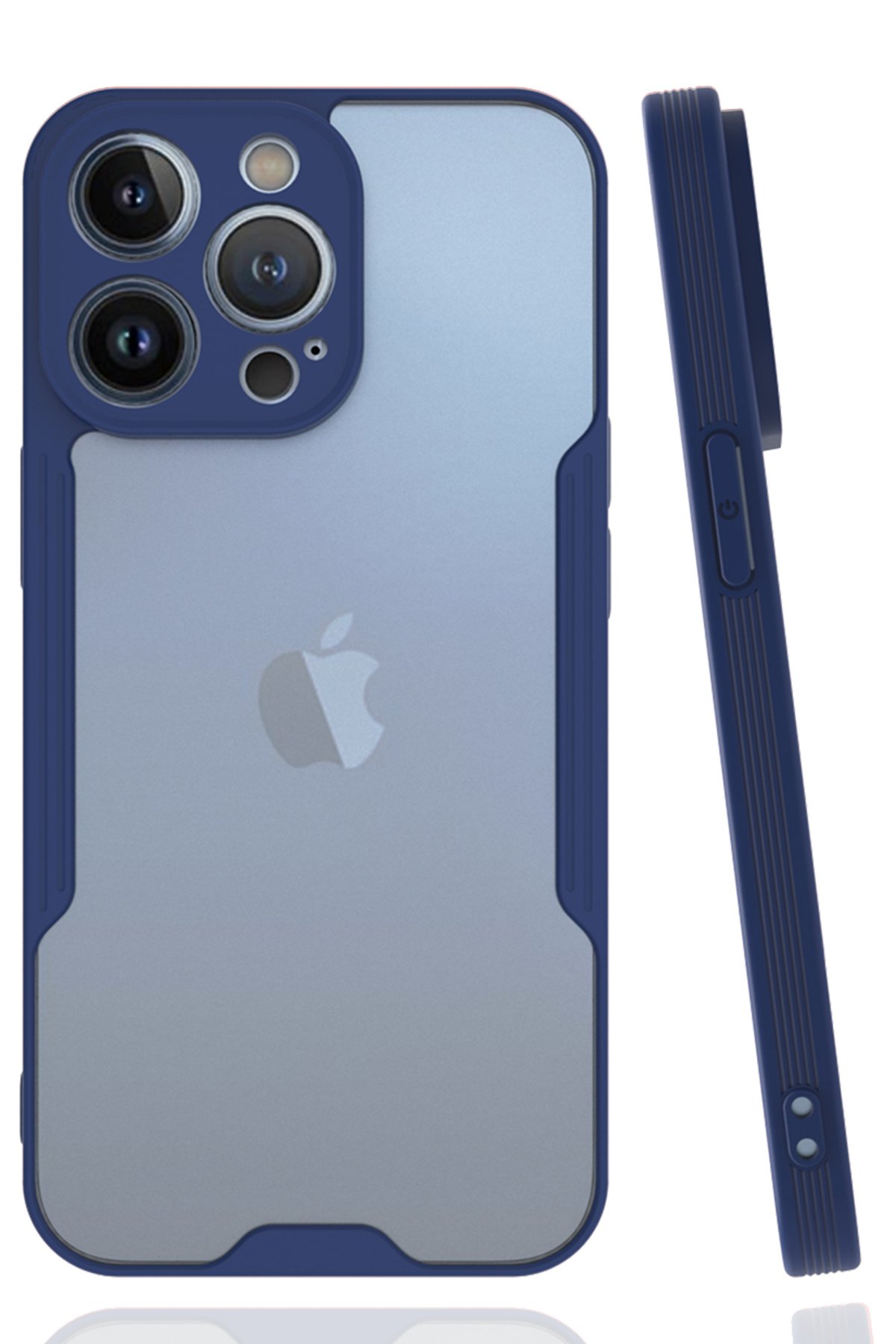  iPhone 14 Pro Max Kılıf Platin Silikon - Lacivert