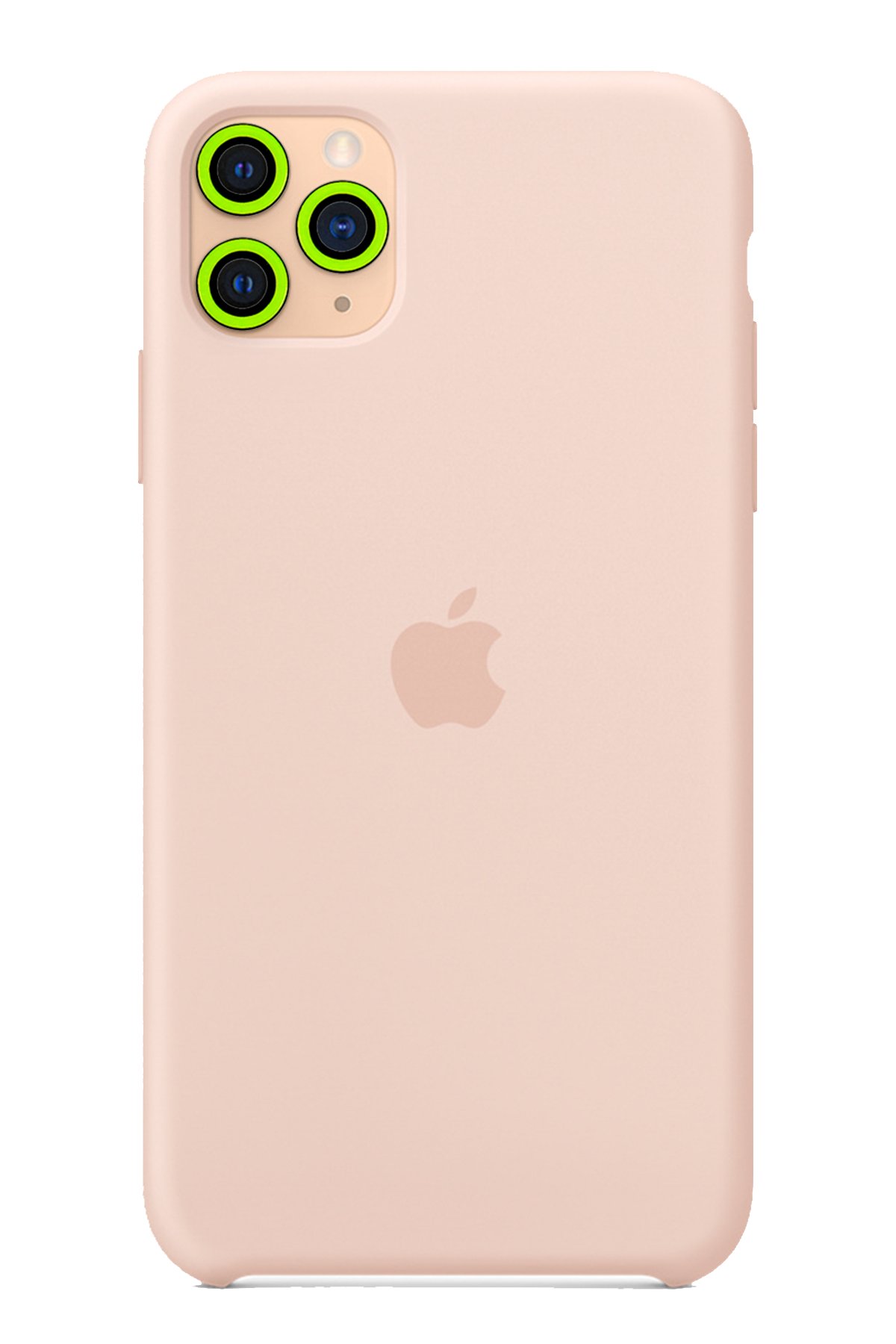  iPhone 11 Pro Max Neon Fosforlu Kamera Lens - Yeşil