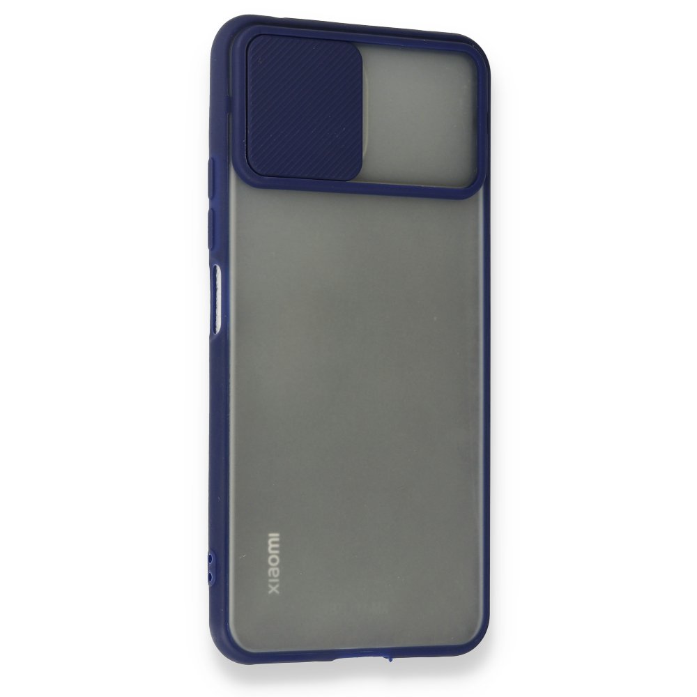 Xiaomi Mİ 11 Lite Kılıf Palm Buzlu Kamera Sürgülü Silikon - Lacivert  Xiaomi Mİ 11 Lite Kılıf Palm Buzlu Kamera Sürgülü Silikon - Lacivert