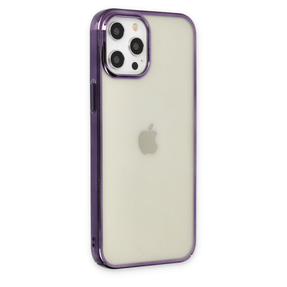  iPhone 12 Pro Max Kılıf Element Silikon - Mor