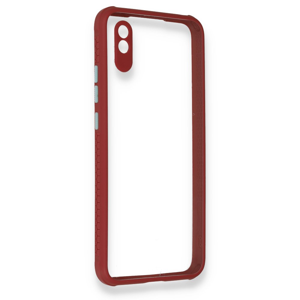 Redmi 9A Kılıf Miami Şeffaf Silikon - Fuşya Redmi 9A Kılıf Miami Şeffaf Silikon - Fuşya