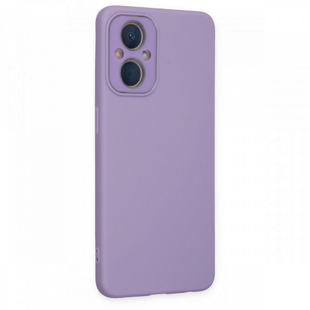 Oppo Reno 7 Lite Kılıf Lansman Glass Kapak - Lila Oppo Reno 7 Lite Kılıf Lansman Glass Kapak - Lila