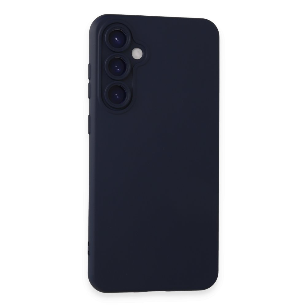  Samsung Galaxy S24 Kılıf Nano içi Kadife Silikon - Lacivert