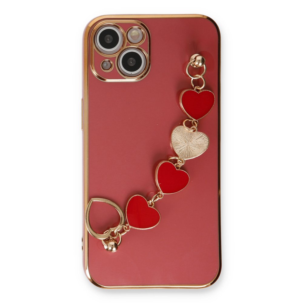 iPhone 14 Plus Kılıf Esila Silikon - Kırmızı  iPhone 14 Plus Kılıf Esila Silikon - Kırmızı