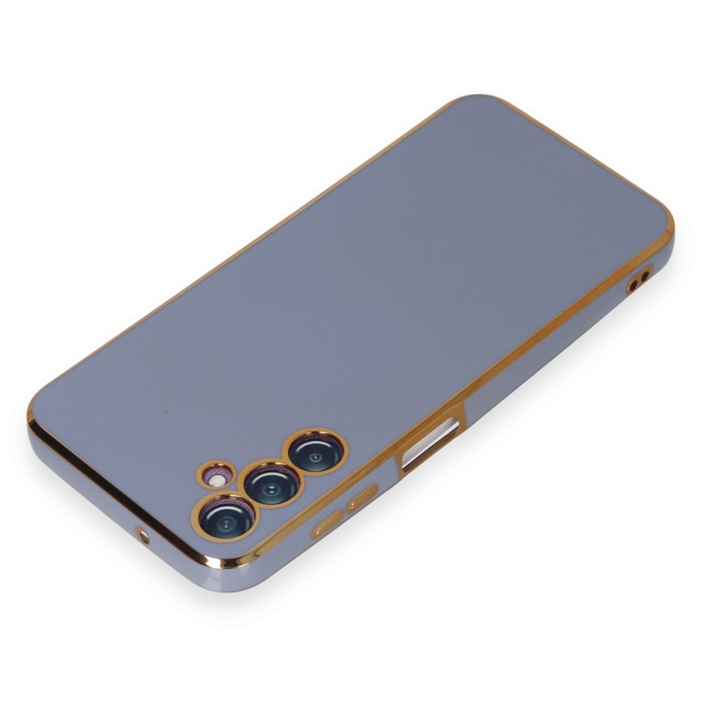  Samsung Galaxy M14 5G Kılıf Volet Silikon - Mavi