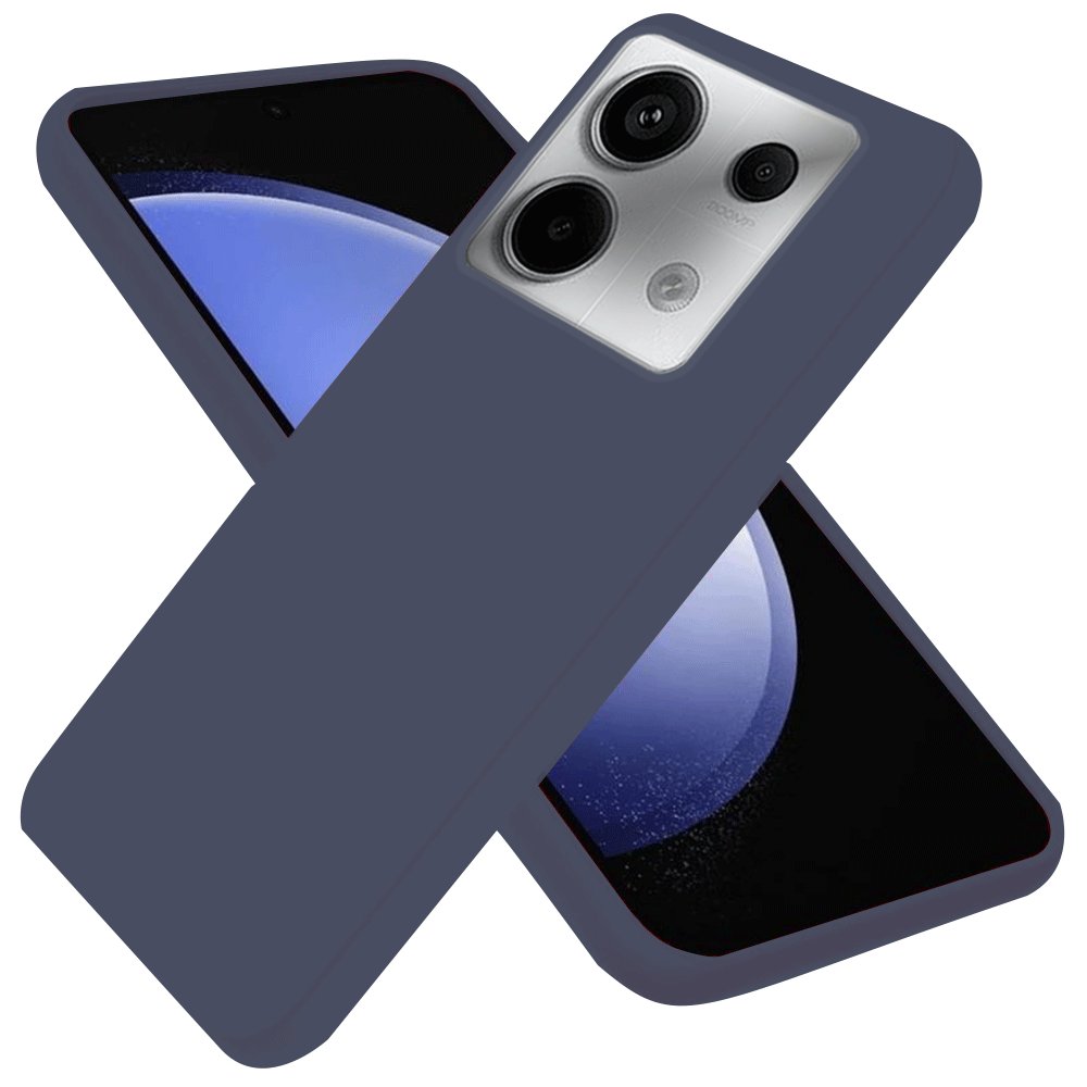  Xiaomi Poco M6 Pro 4G Kılıf First Silikon - Lacivert