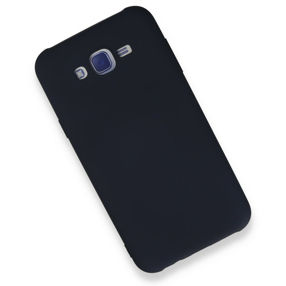  Samsung Galaxy J7 Kılıf Nano içi Kadife Silikon - Lacivert