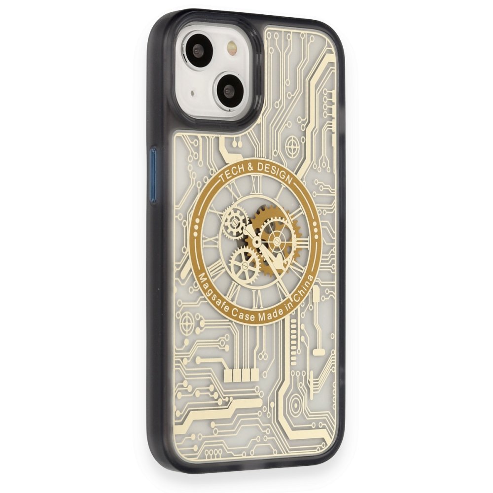  iPhone 14 Kılıf Magic Magneticsafe Silikon - Siyah