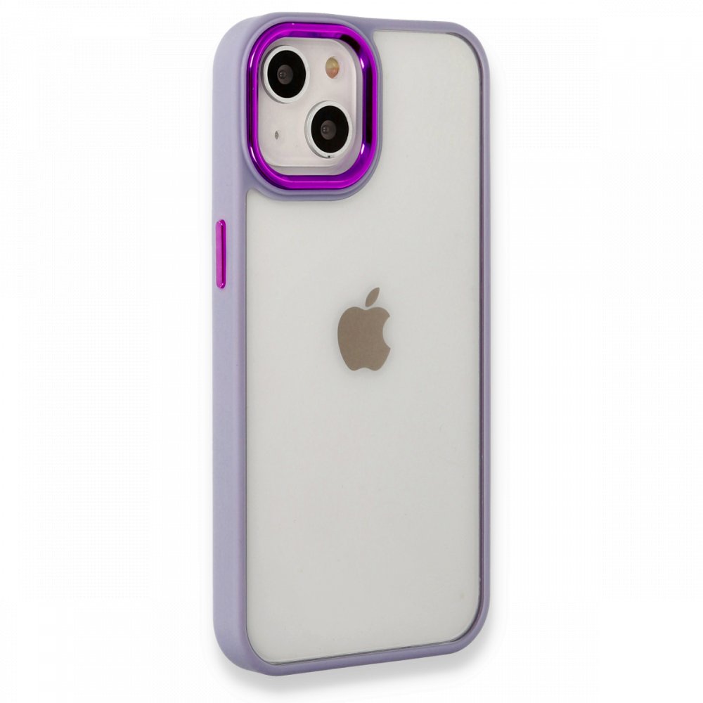  iPhone 14 Plus Kılıf Dora Kapak - Lila