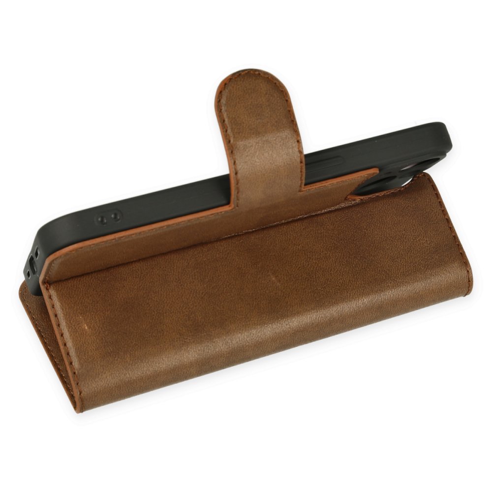 iPhone 14 Plus Kılıf Trend S Plus Kapaklı Kılıf - Taba iPhone 14 Plus Kılıf Trend S Plus Kapaklı Kılıf - Taba