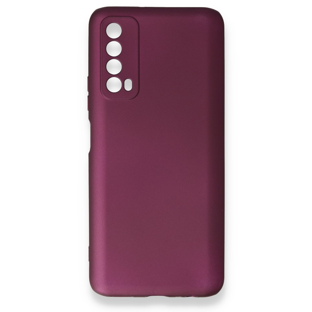 Huawei P Smart 2021 Kılıf First Silikon - Mürdüm  Huawei P Smart 2021 Kılıf First Silikon - Mürdüm