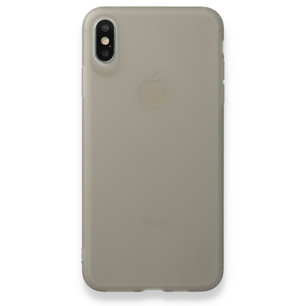  iPhone XS Max Kılıf Hopi Silikon - Füme