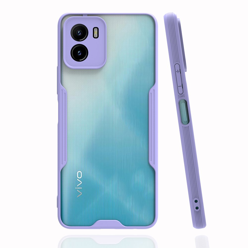  Vivo Y15S Kılıf Platin Silikon - Lila