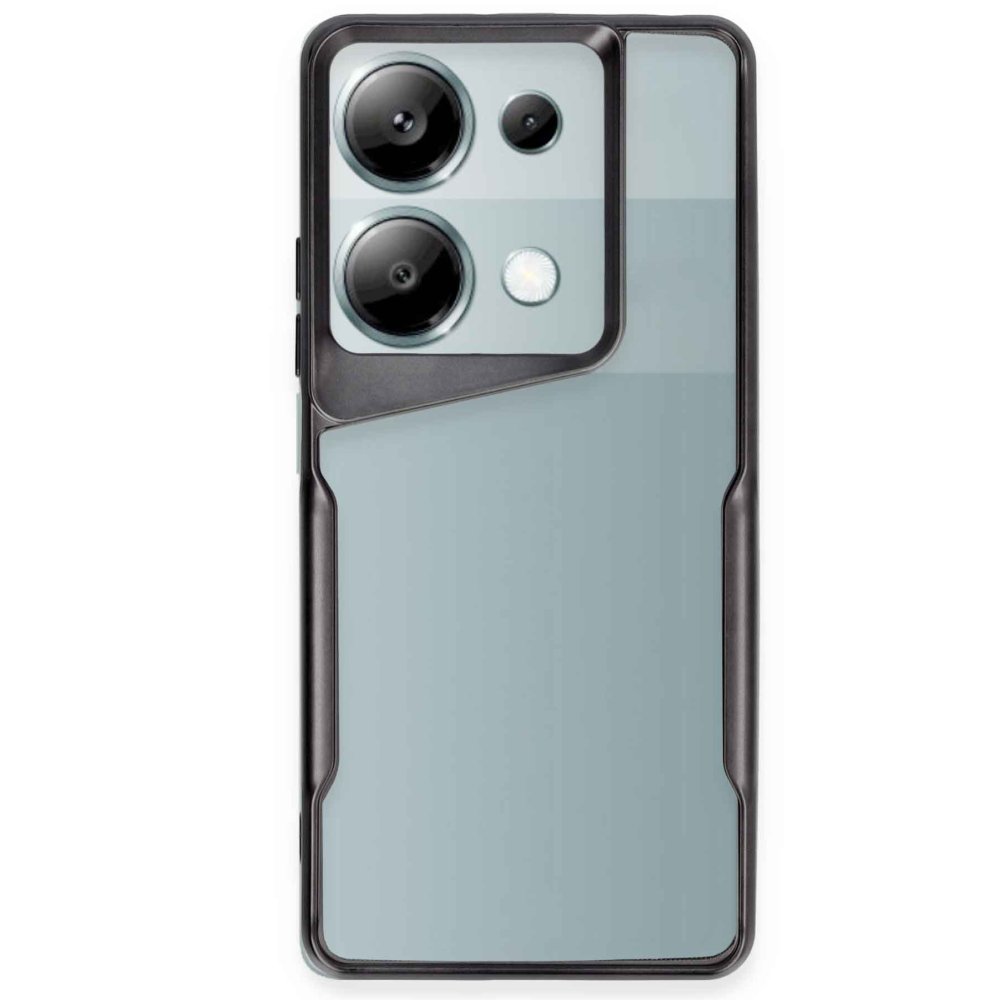  Xiaomi Poco M6 Pro 4G Kılıf Boyi Silikon Kapak - Siyah