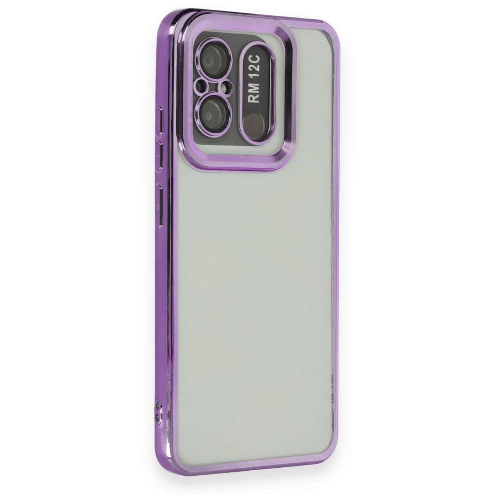 Redmi 12C Kılıf Slot Silikon - Mor Redmi 12C Kılıf Slot Silikon - Mor