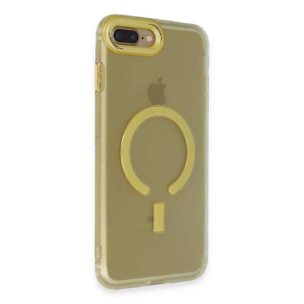 iPhone 8 Plus Kılıf Troy Magsafe Kapak - Sarı iPhone 8 Plus Kılıf Troy Magsafe Kapak - Sarı