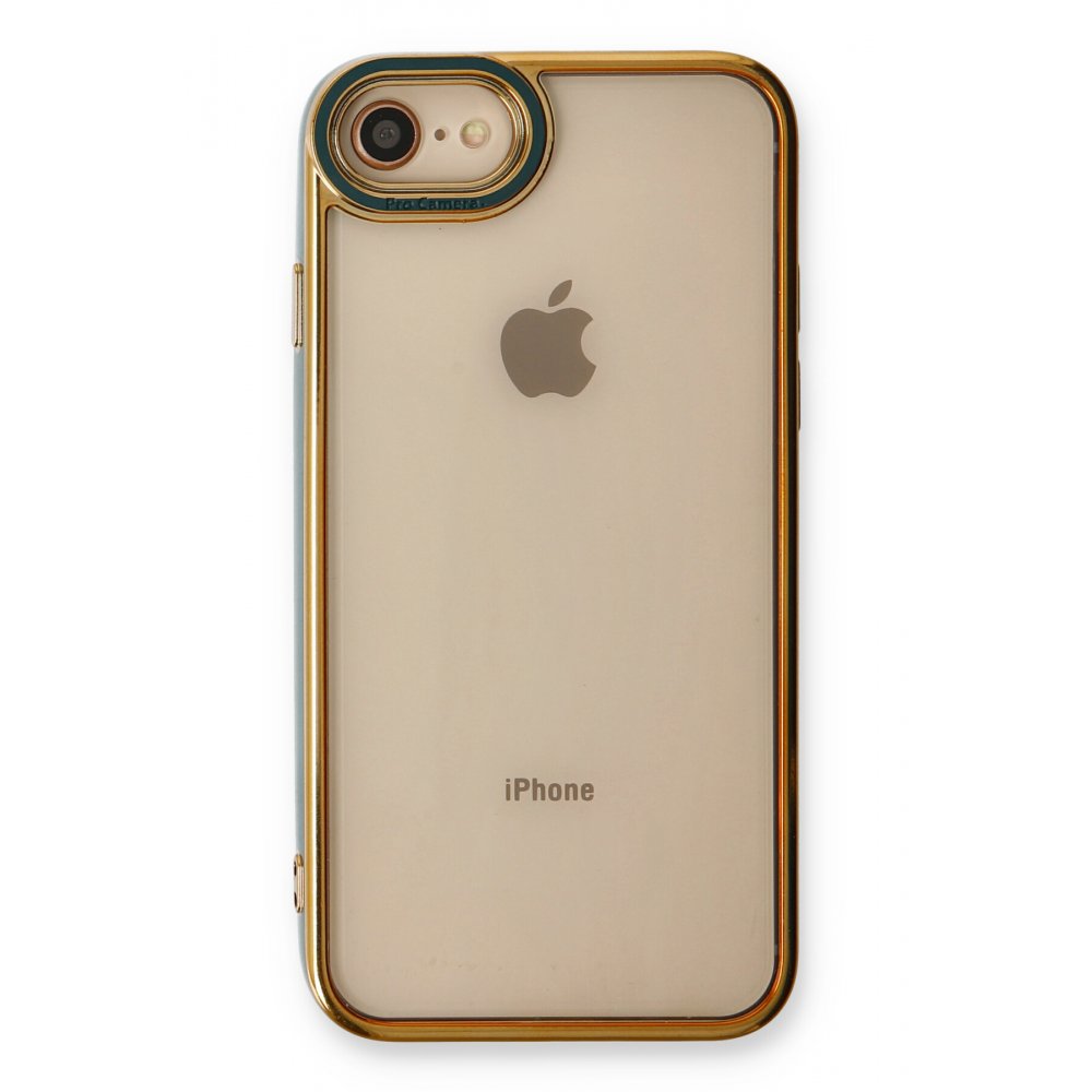  iPhone SE 2020 Kılıf Liva Lens Silikon - Yeşil