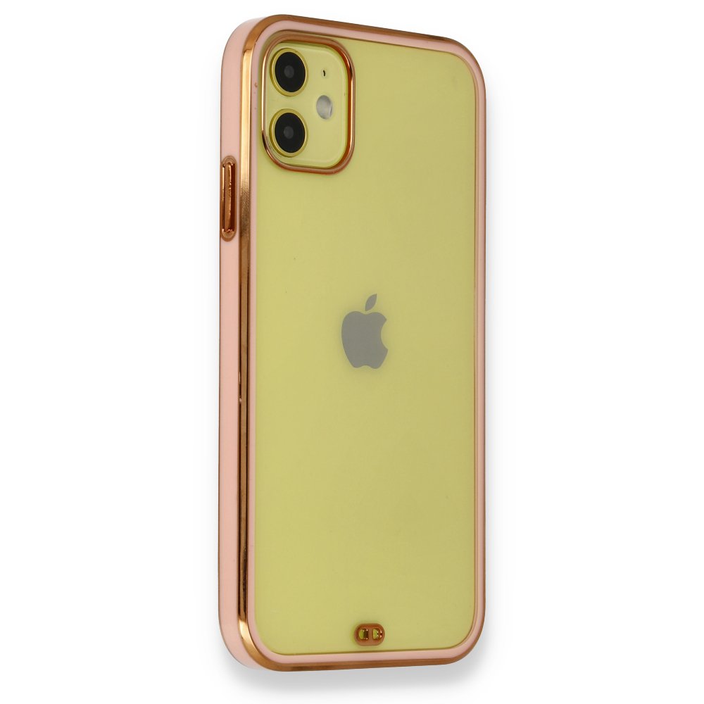  iPhone 12 Kılıf Liva Silikon - Açık Pembe