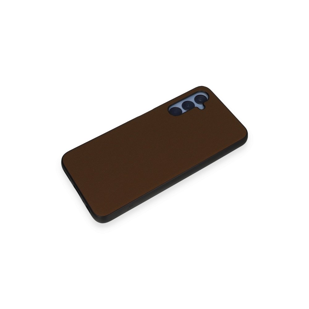  Samsung Galaxy A15 4G Kılıf Taft Kapak - Kahverengi