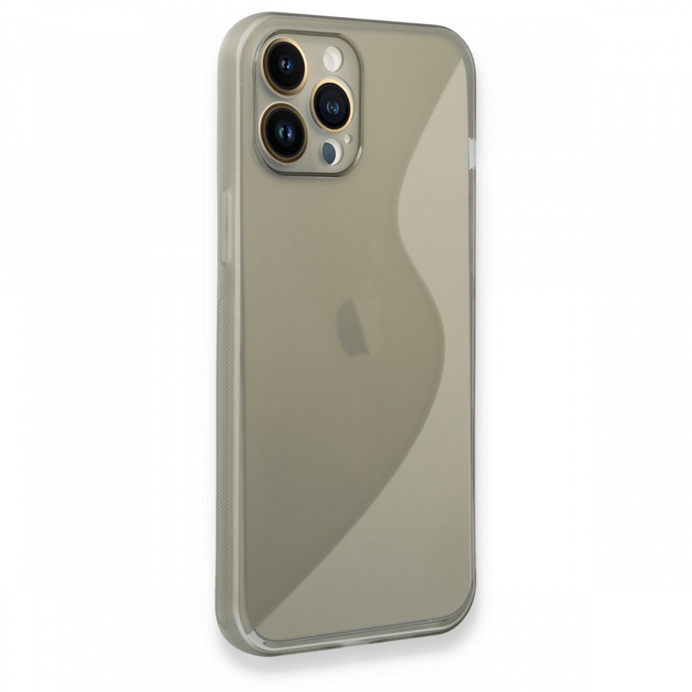  iPhone 13 Pro Kılıf S Silikon - Gri