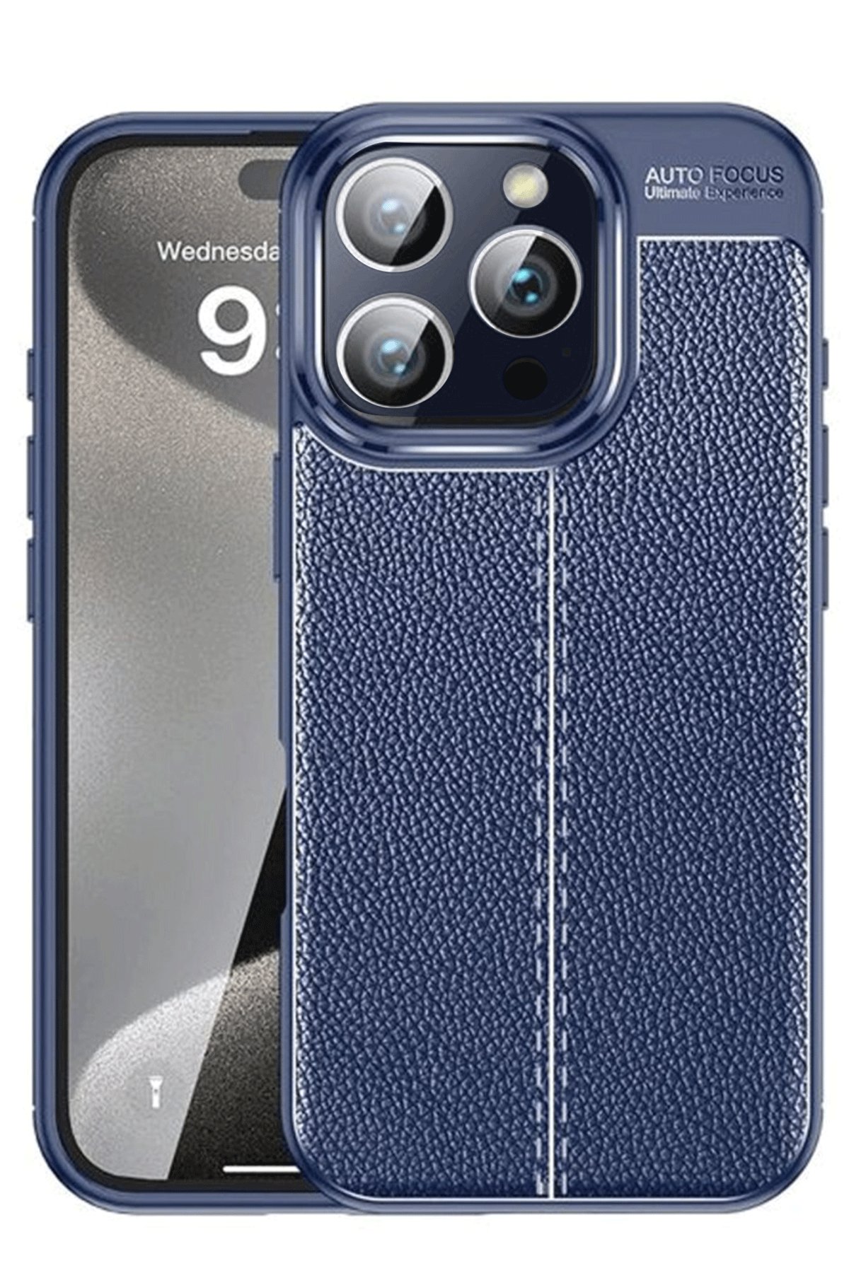  iPhone 16 Pro Max Kılıf Auto Focus Kapak - Lacivert