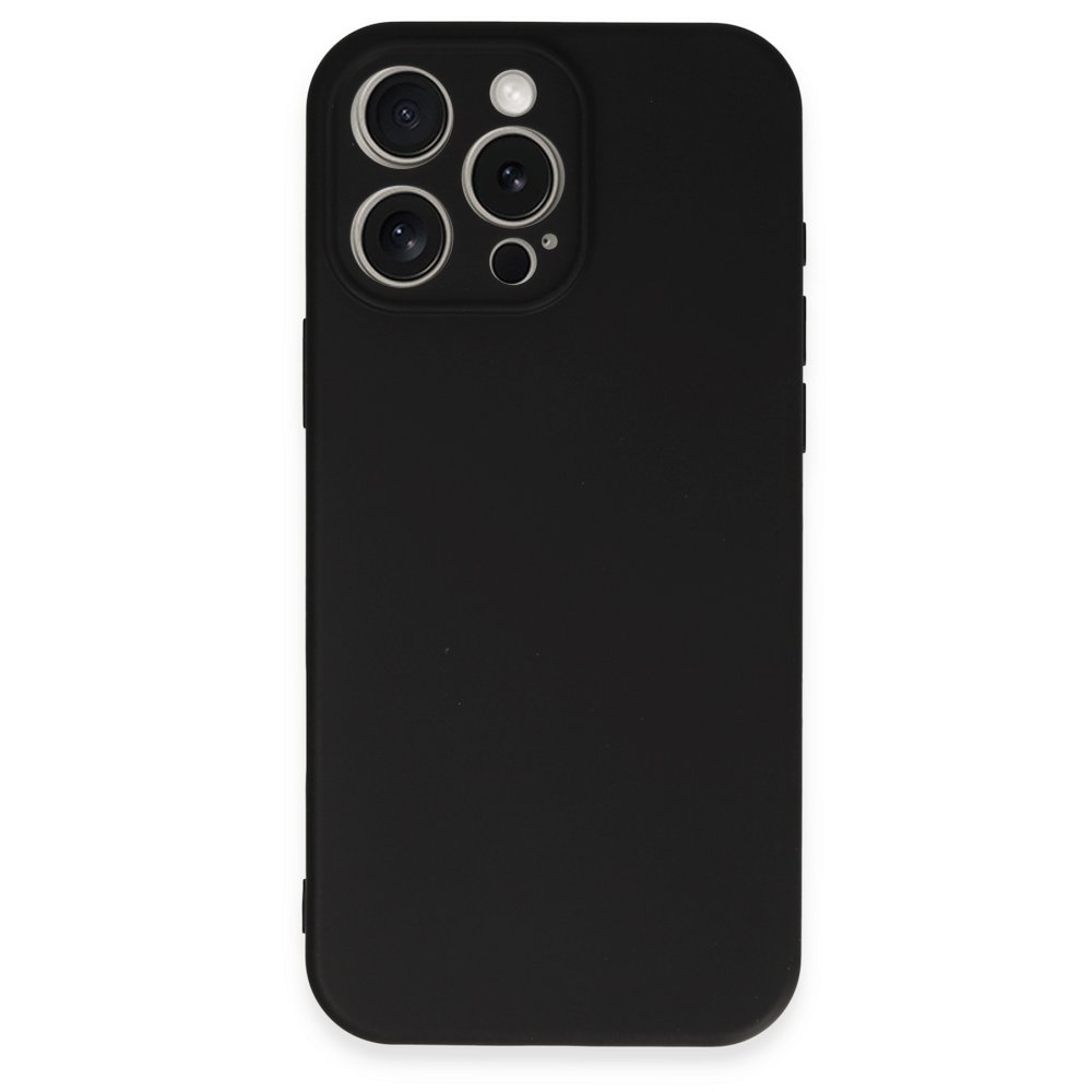  iPhone 16 Pro Kılıf First Silikon - Siyah
