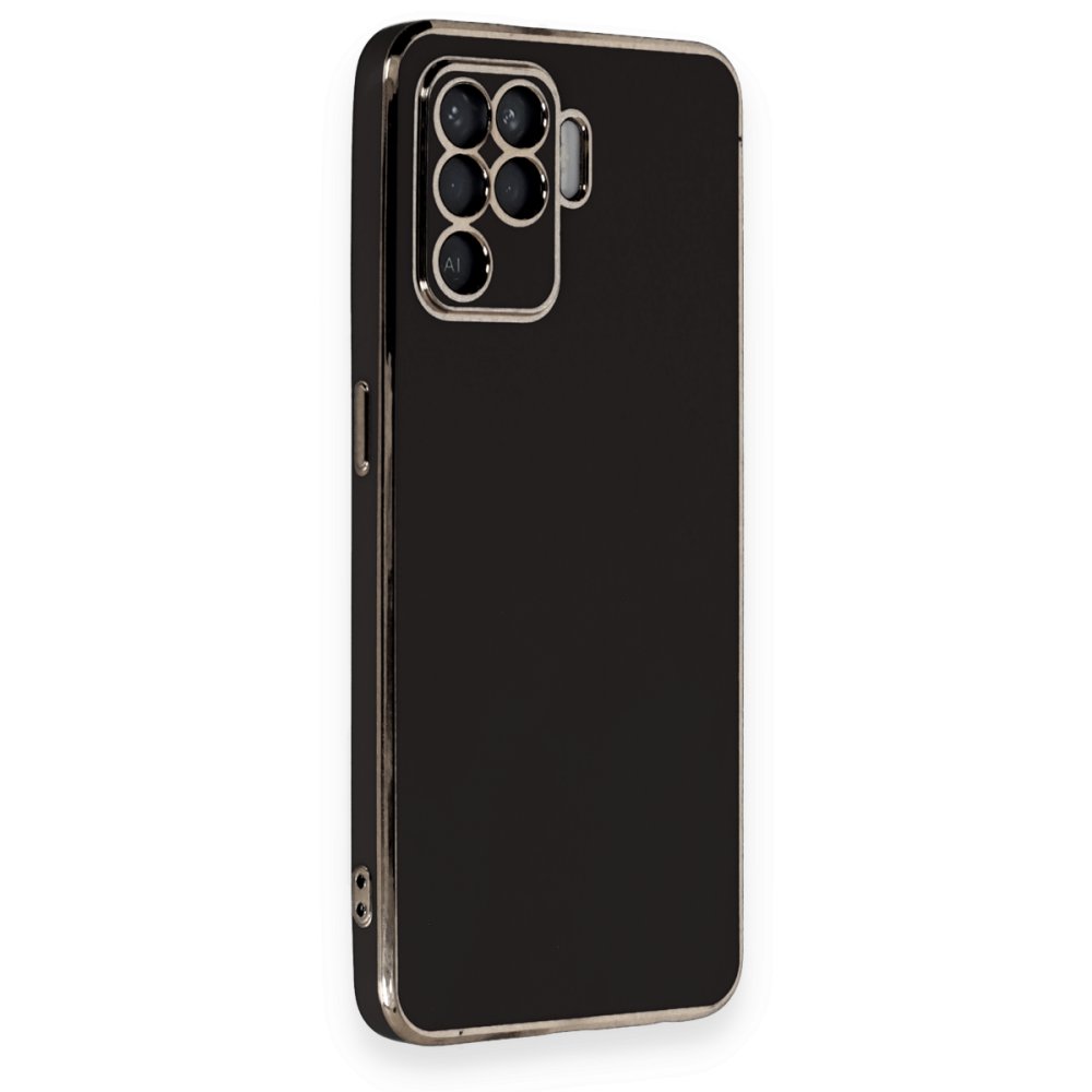  Oppo Reno 5 Lite Kılıf Volet Silikon - Siyah