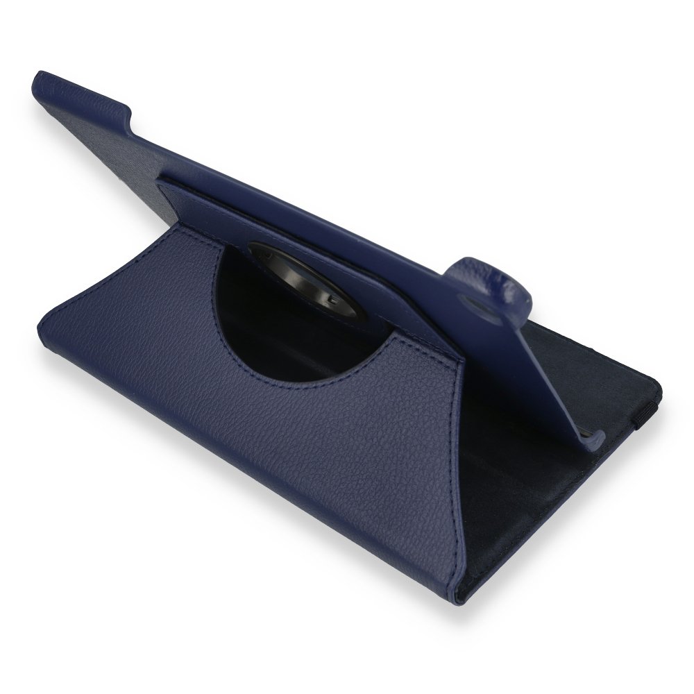  Lenovo Tab M10 TB328FU Kılıf 360 Tablet Deri Kılıf - Lacivert