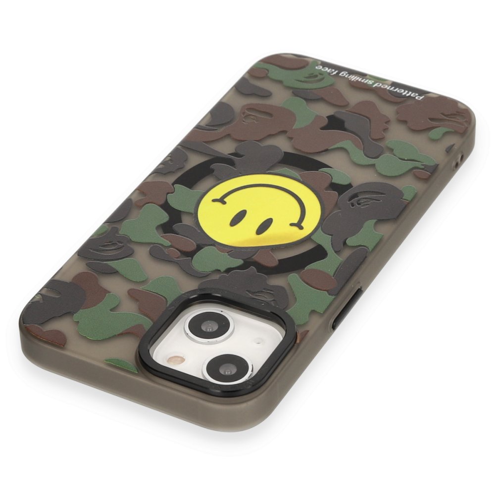  iPhone 14 Kılıf Apollo Magneticsafe Desenli Kapak - Apollo Siyah - 4