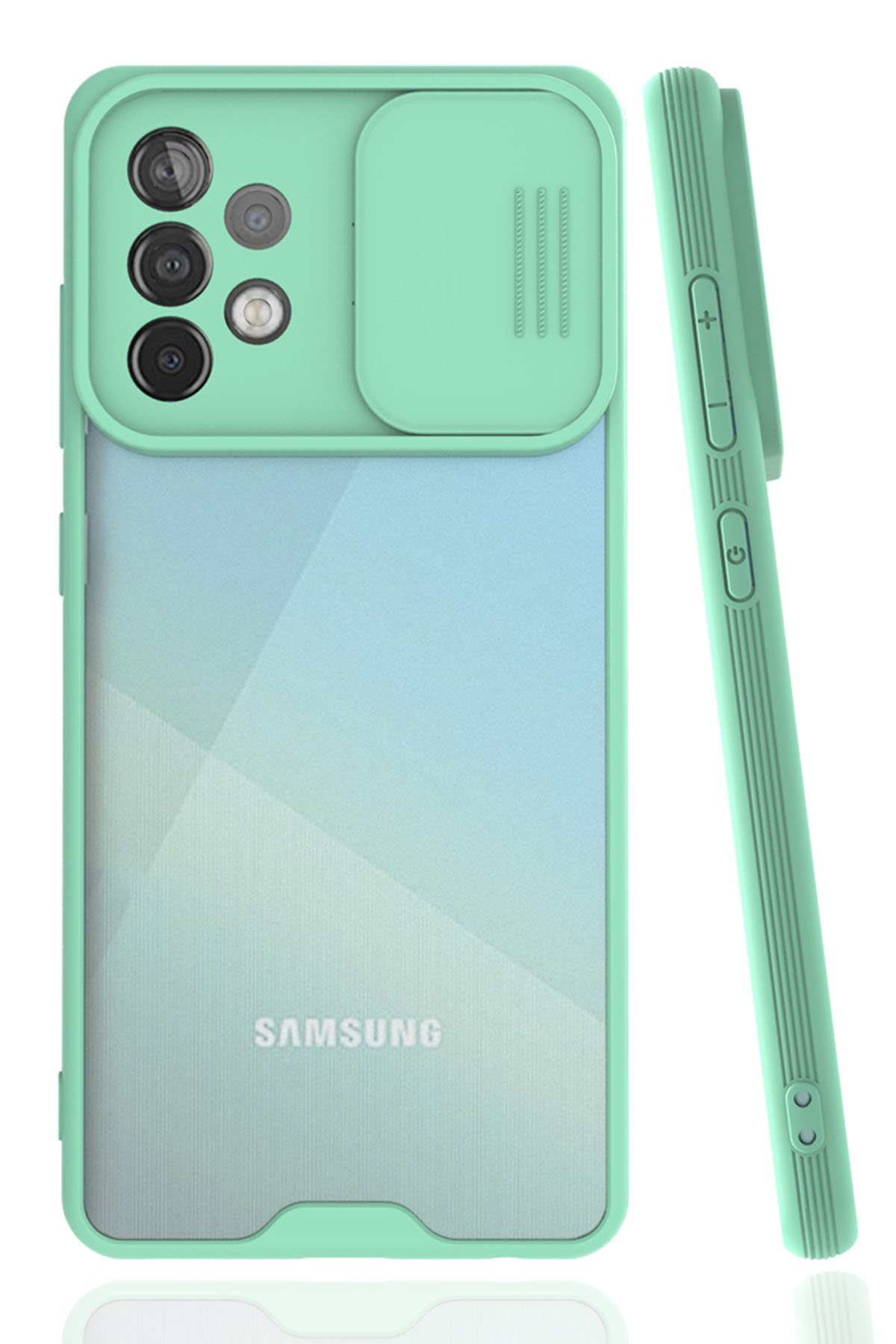  Samsung Galaxy A52S Kılıf Platin Kamera Koruma Silikon - Açık Yeşil