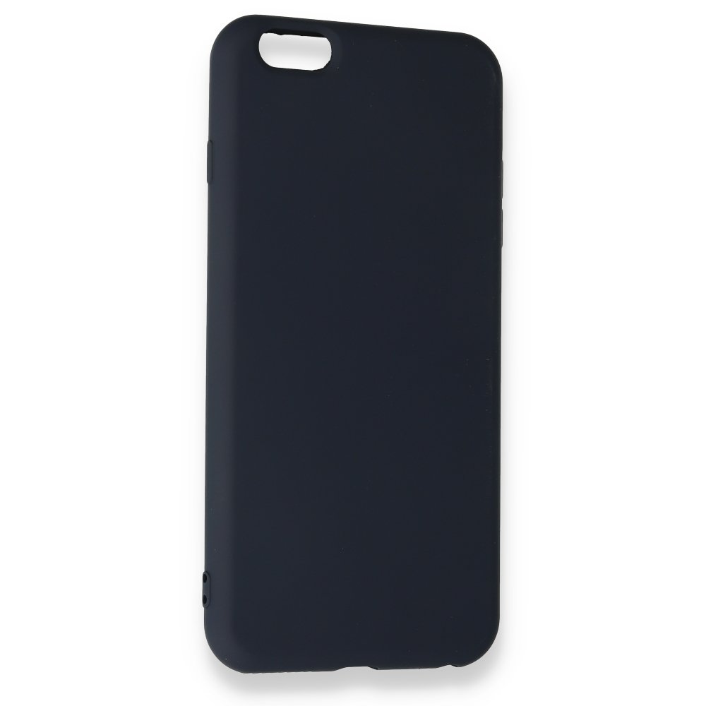  iPhone 6 Plus Kılıf Nano içi Kadife Silikon - Lacivert