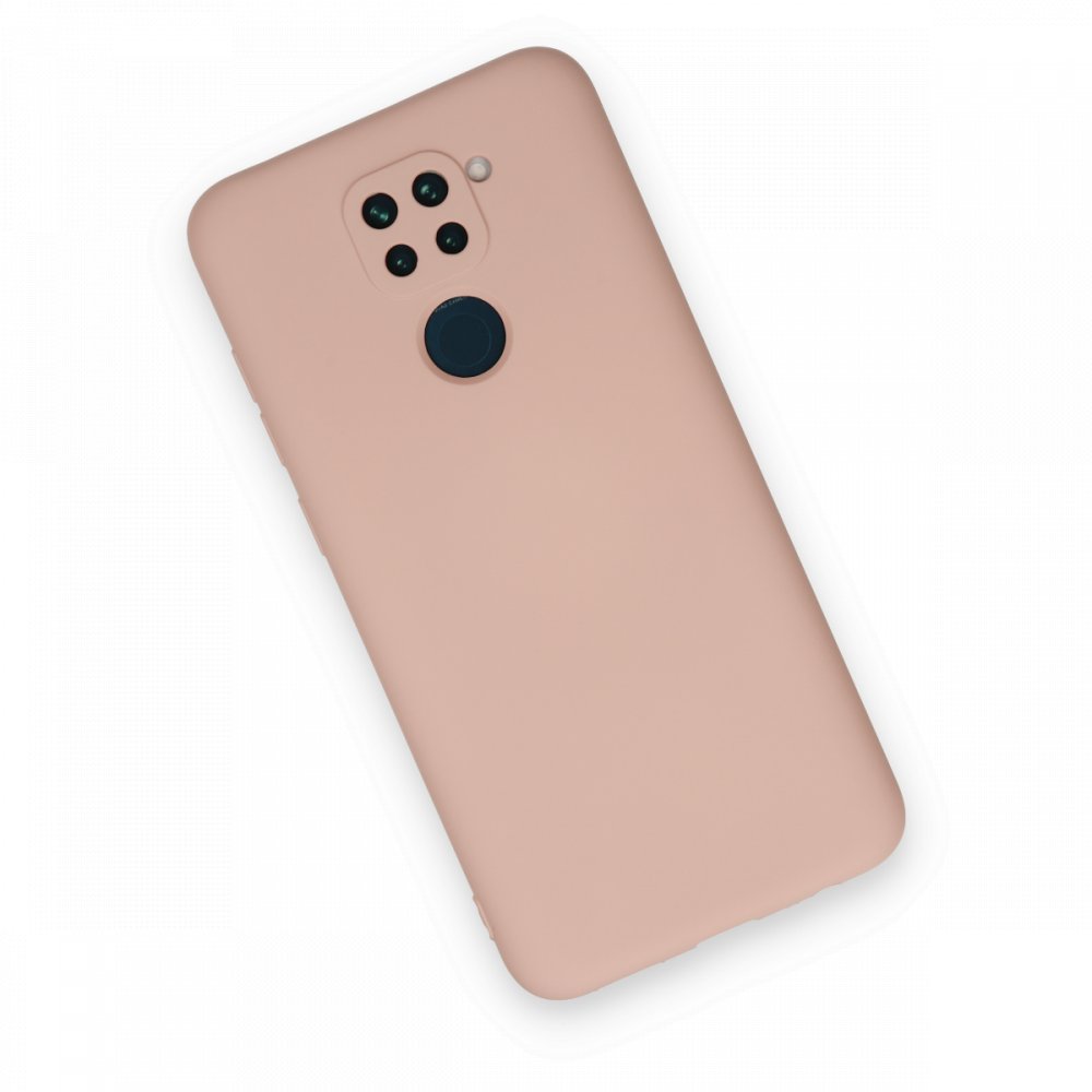 Redmi Note 9 Kılıf Nano içi Kadife Silikon - Pudra