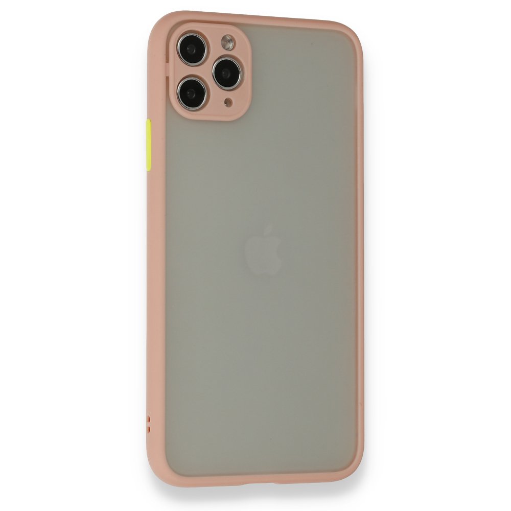  iPhone 12 Pro Max Kılıf Montreal Silikon Kapak - Pembe