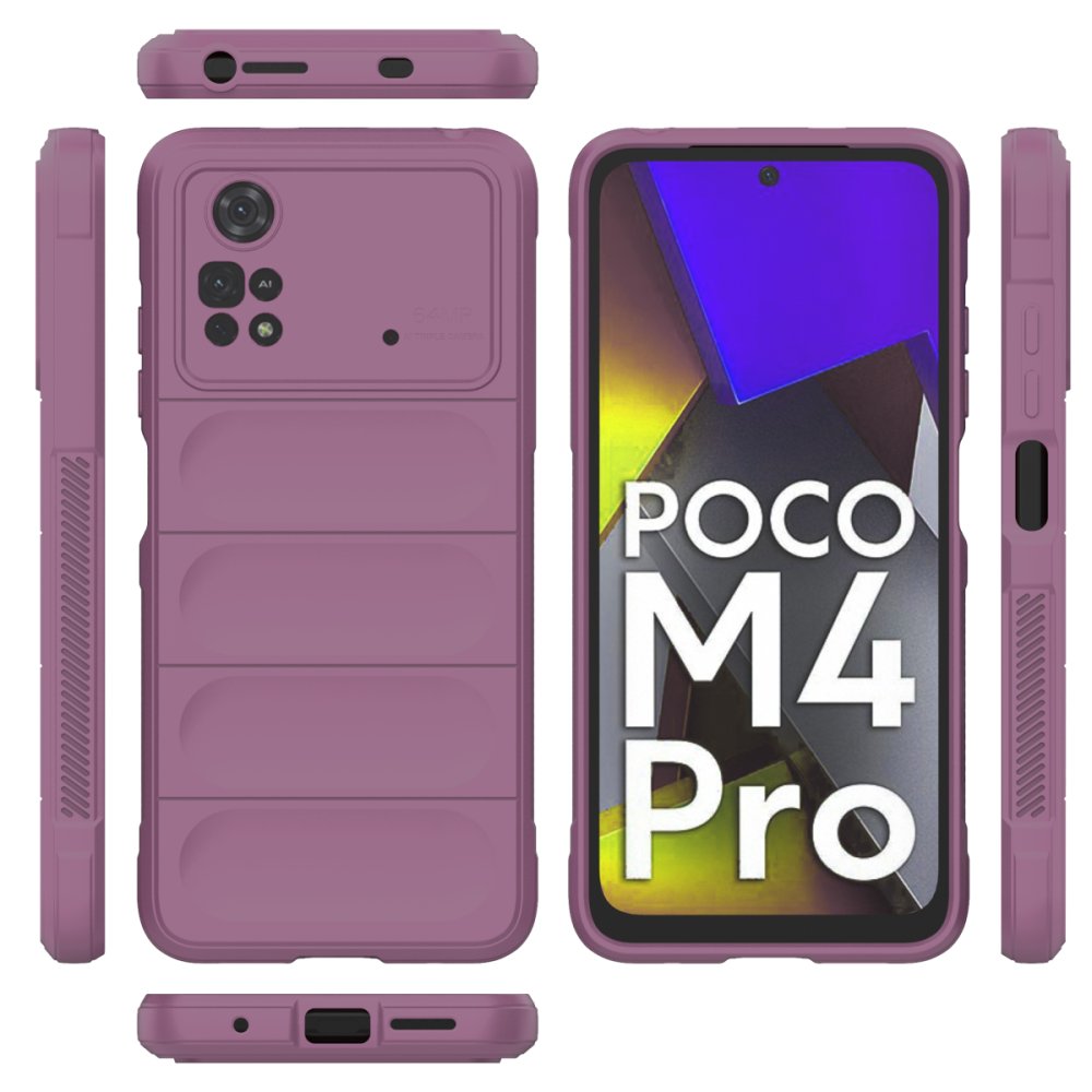 Xiaomi Poco M4 Pro 4G Kılıf Optimum Silikon - Mor Xiaomi Poco M4 Pro 4G Kılıf Optimum Silikon - Mor