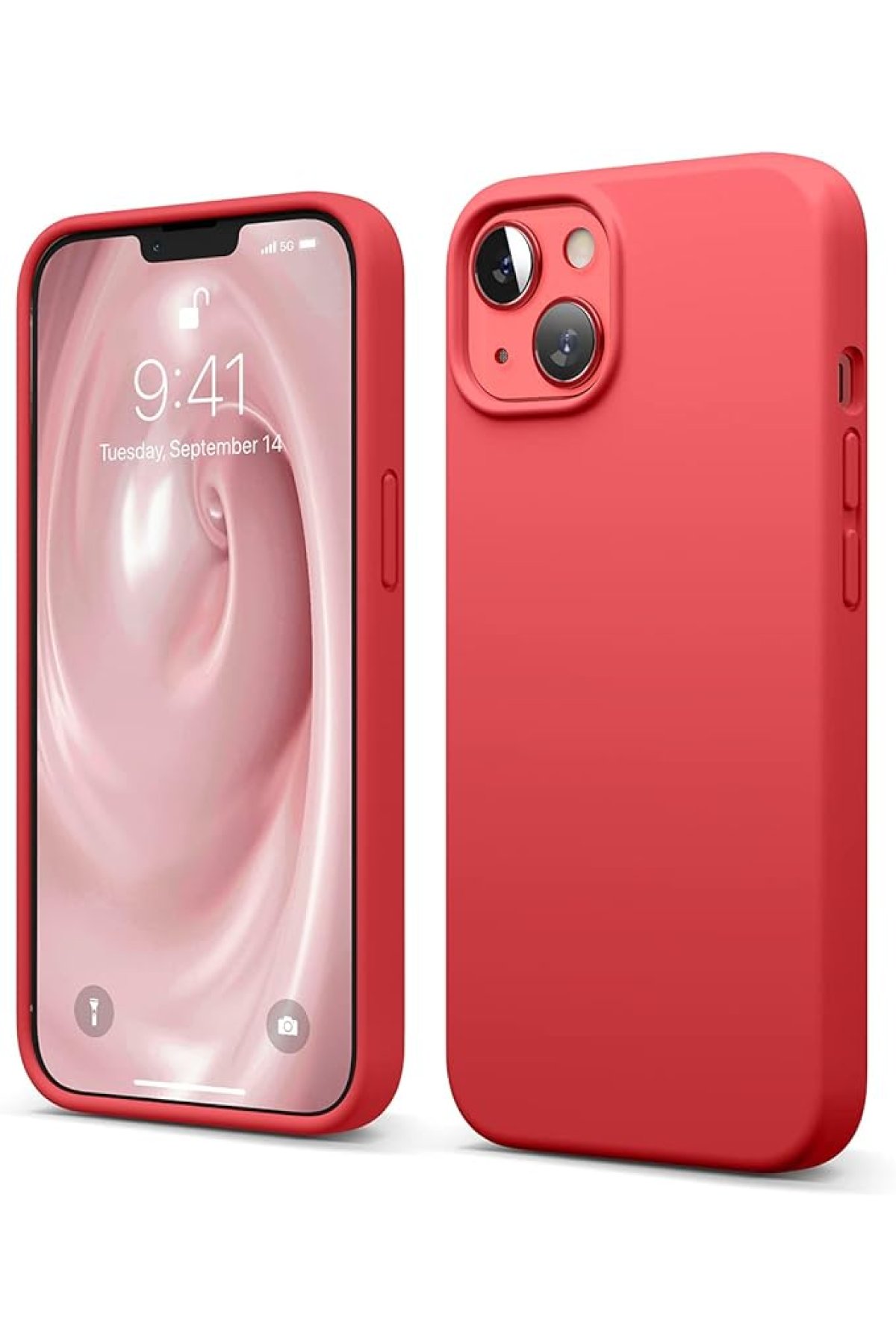  iPhone 13 Kılıf First Silikon - Kırmızı